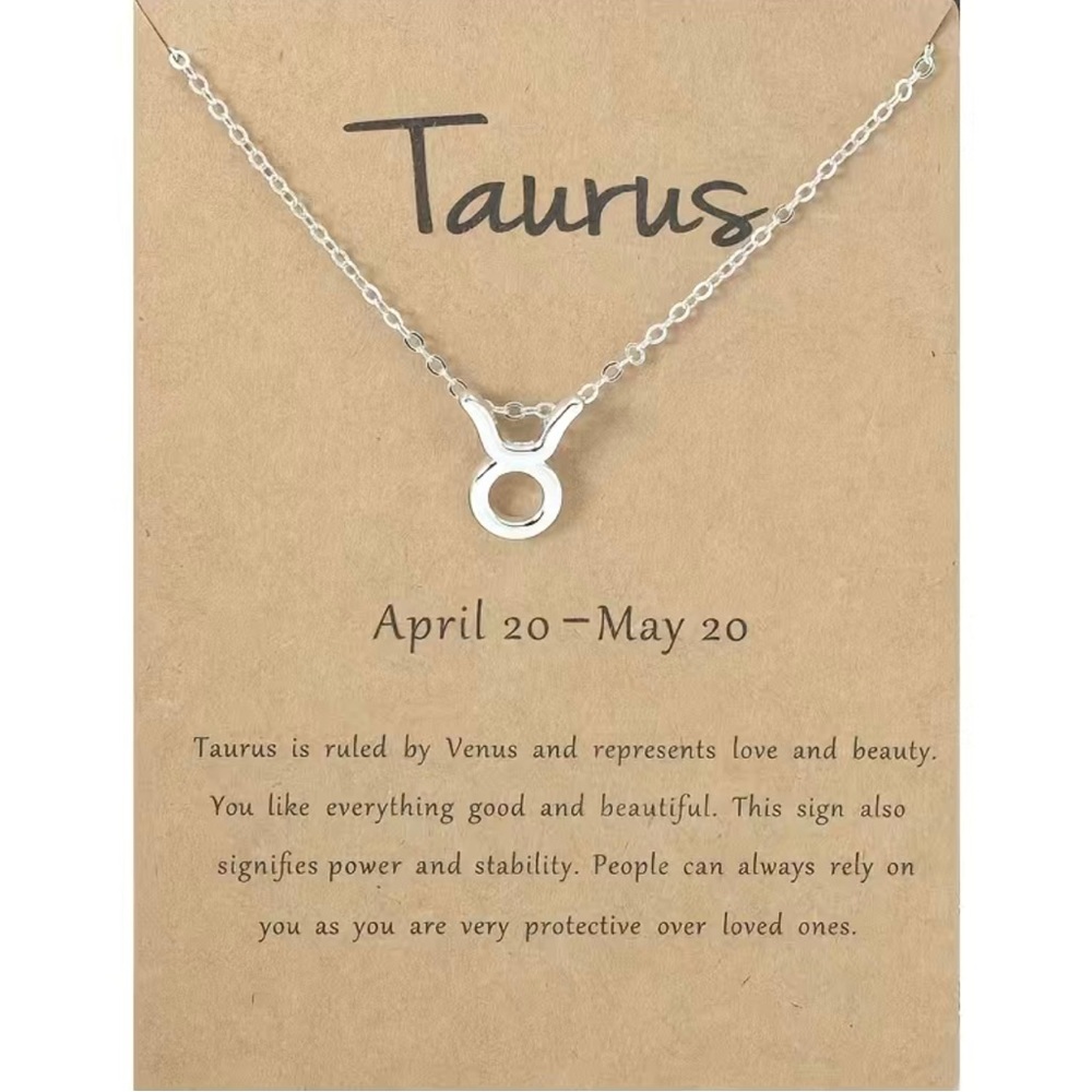 Taurus zodiac sign necklace. New with tags. ♉️ ♉️♉️